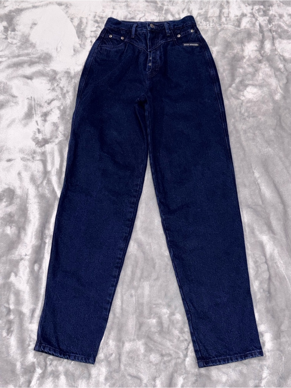 Rocky Mountain High Rise Tapered Mom Jeans Dark Wash Size 27/5